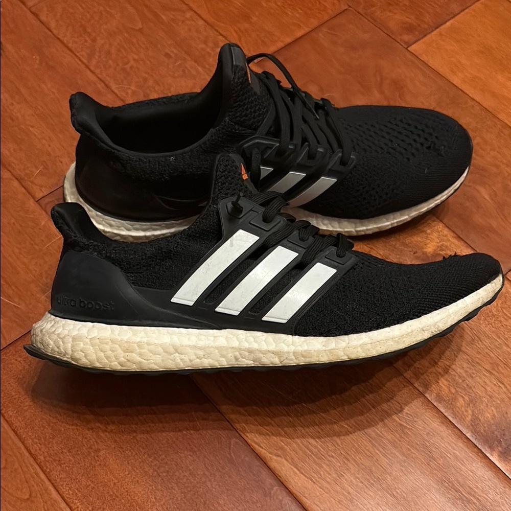 Adidas Black and White Running Shoes